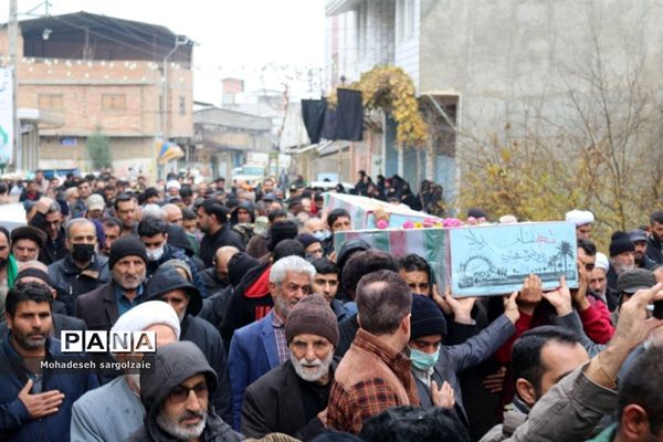 تشییع شهید گمنام  در میاندورود