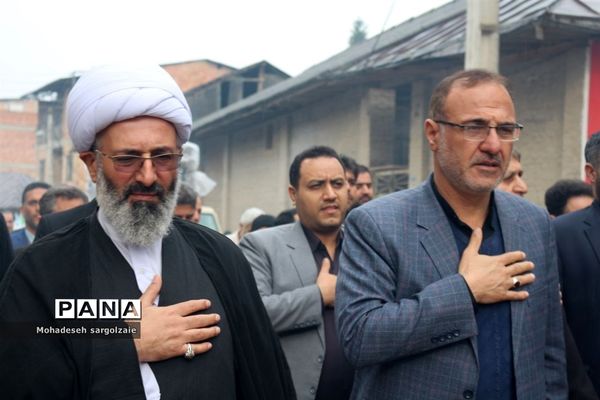 تشییع شهید گمنام  در میاندورود