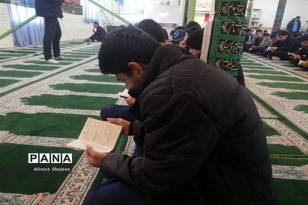 مراسم عزاداری فاطمی در دبیرستان آیت الله خامنه‌ای،کاشمر