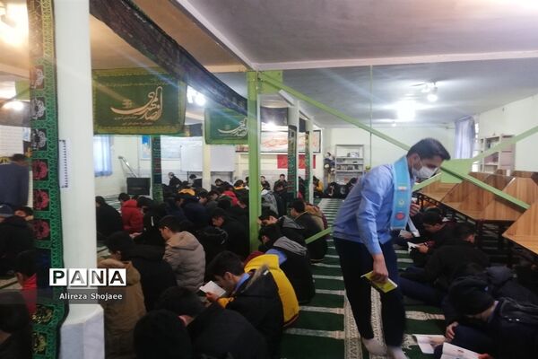 مراسم عزاداری فاطمی در دبیرستان آیت الله خامنه‌ای،کاشمر