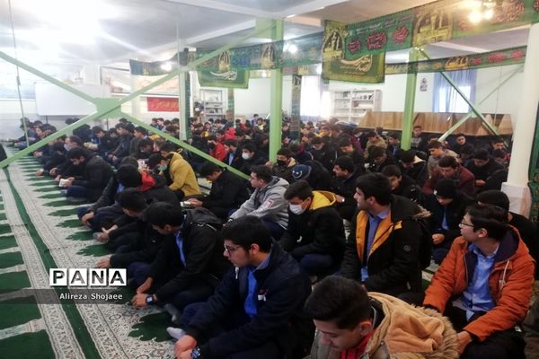 مراسم عزاداری فاطمی در دبیرستان آیت الله خامنه‌ای،کاشمر