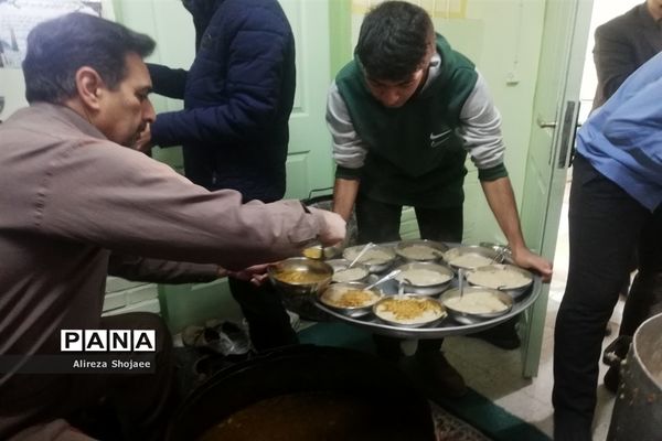 مراسم عزاداری فاطمی در دبیرستان آیت الله خامنه‌ای،کاشمر