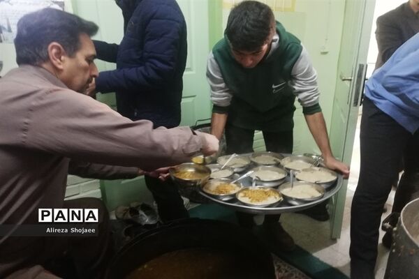مراسم عزاداری فاطمی در دبیرستان آیت الله خامنه‌ای،کاشمر