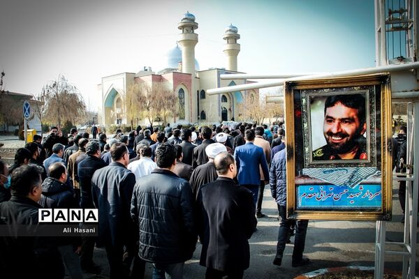 تشییع شهید گمنام دردانشگاه آزاد ارومیه