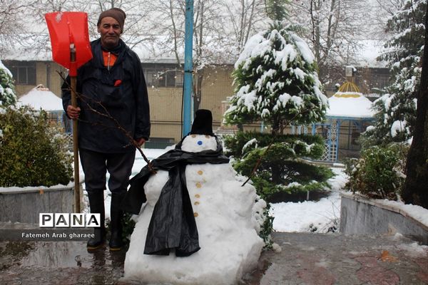 زمین در اردوگاه شهید باهنر لباس سپید به تن کرد