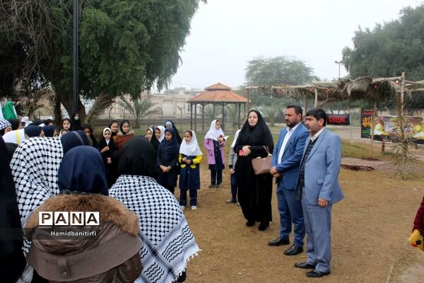 بازدید از نمایشگاه بیت الاحزان در حمیدیه