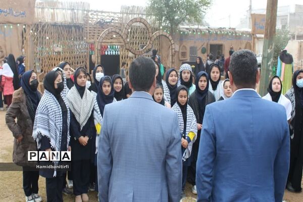 بازدید از نمایشگاه بیت الاحزان در حمیدیه