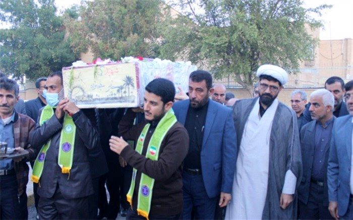 برگزاری آیین "در محضر شهید گمنام" در اداره کل آموزش و پرورش استان بوشهر