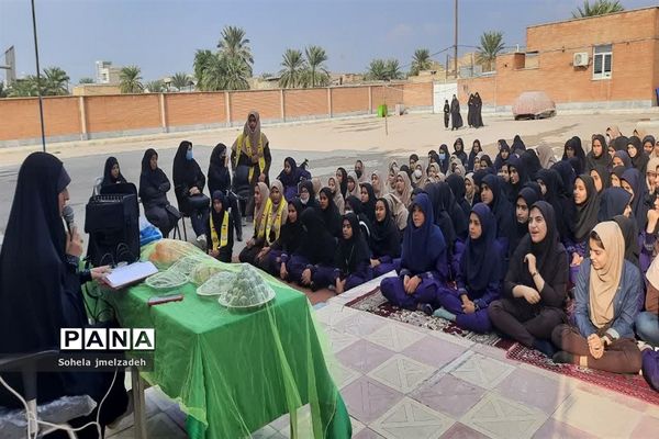 مراسم مجلس  عزاداری حضرت فاطمه زهرا ( س) در مدارس شادگان
