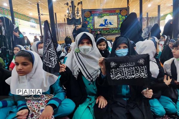 مراسم شهادت حضرت فاطمه زهرا (س ) در مدارس آباده