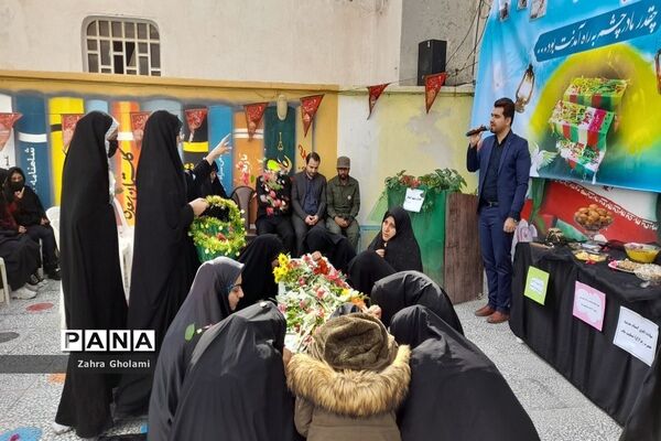 تشییع شهید گمنام در دبیرستان ایده‌آل دوره اول و دوم دواس بوشهر