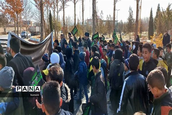 قافله عزای نوگلان فاطمی در مشهدمرغاب به‌مناسبت شهادت حضرت فاطمه زهرا (س)