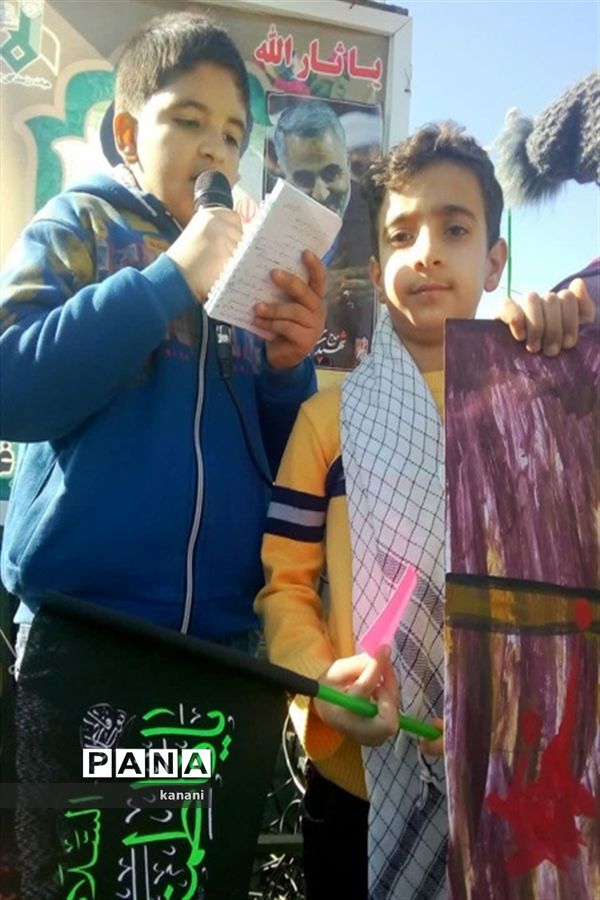 قافله عزای نوگلان فاطمی در مشهدمرغاب به‌مناسبت شهادت حضرت فاطمه زهرا (س)