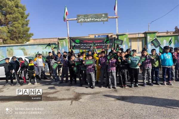 قافله عزای نوگلان فاطمی در مشهدمرغاب به‌مناسبت شهادت حضرت فاطمه زهرا (س)