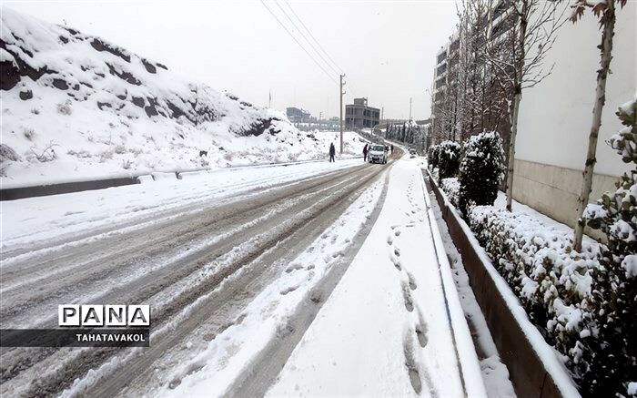 بارش برف و باران در نقاط مختلف کشور