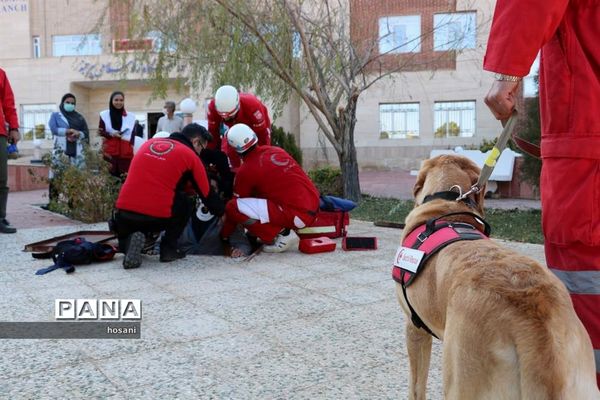 مانورسراسری ایمنی بمناسبت سالروز حادثه زلزله بم در خراسان جنوبی