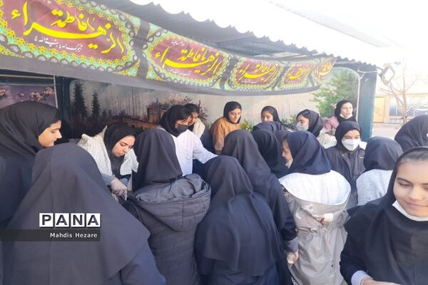 برگزاری سوگواری ایام فاطمیه در مدارس دخترانه کاشمر
