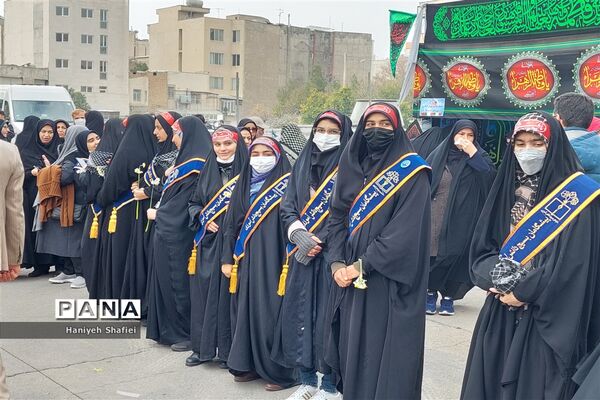 آیین تشییع و خاکسپاری شهید‌ گمنام در اداره‌کل آموزش و پرورش فارس