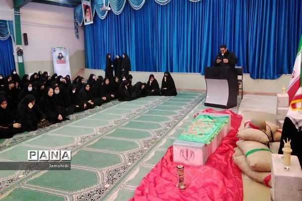 مراسم وداع شهید گمنام در مدارس بخش جرقویه علیا