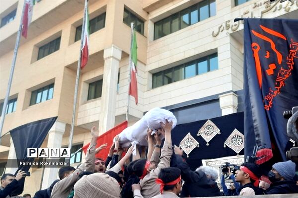 مراسم تشییع پیکر مطهر شهید گمنام  در شیراز
