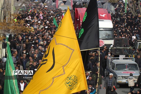 تشییع پیکر پاک شهدا گمنام در سالروز شهادت حضرت زهرا (س) در اصفهان