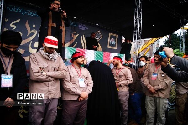 تشییع پیکر پاک شهدا گمنام در سالروز شهادت حضرت زهرا (س) در اصفهان