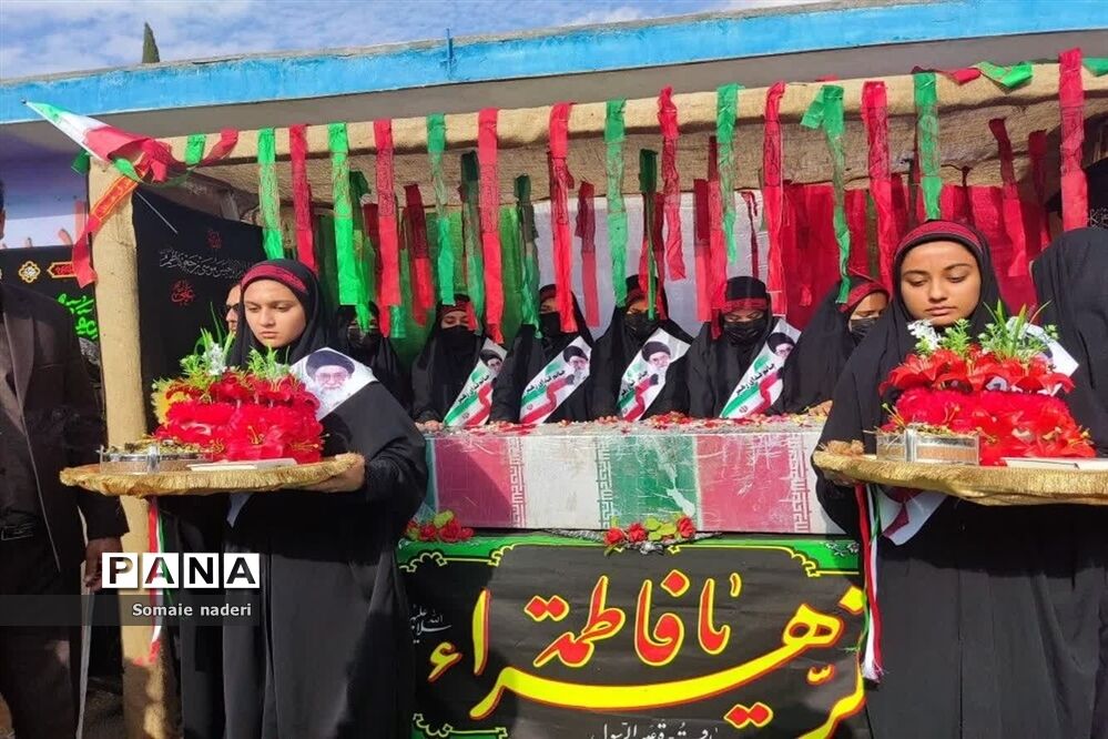 استقبال از شهید گمنام دفاع مقدس در منطقه ششده و قره بلاغ