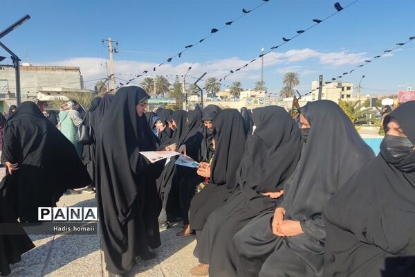 مراسم تشییع شهیدگمنام همزمان با روز شهادت حضرت زهرا(س) در شهرستان فسا