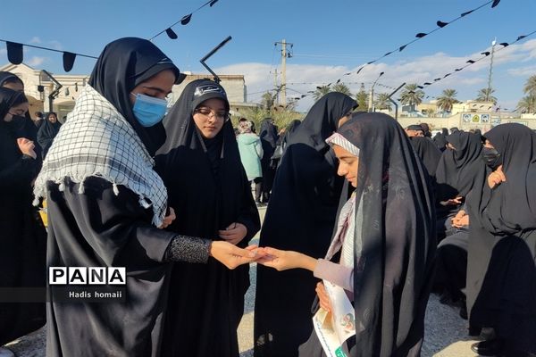 مراسم تشییع شهیدگمنام همزمان با روز شهادت حضرت زهرا(س) در شهرستان فسا