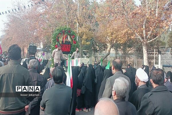 تشییع هشت شهید گمنام در شیراز