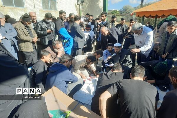 تشییع شهید گمنام در زاهدان