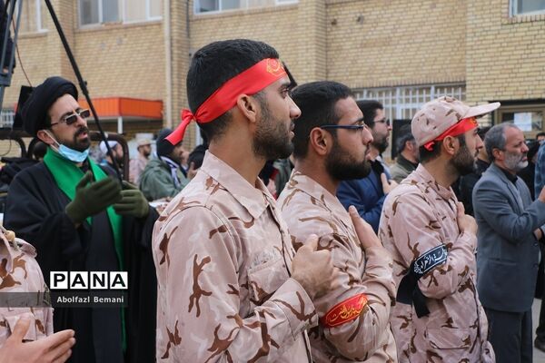 تشییع و خاکسپاری شهید گمنام 16 ساله در دانشگاه فرهنگیان قم