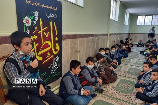 هیات‌ دانش‌آموزی دبستان ایمان رودهن در سوگ حضرت فاطمه(س)