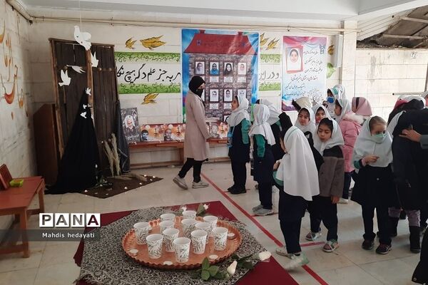 مراسم فاطمیه در دبستان سما یک رودهن