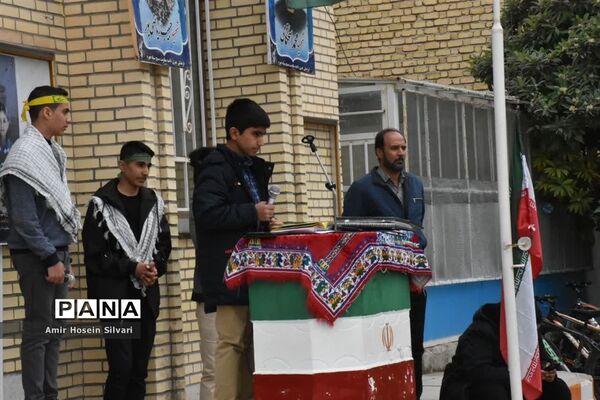 میهمانی شهید گمنام در مدارس جهرم
