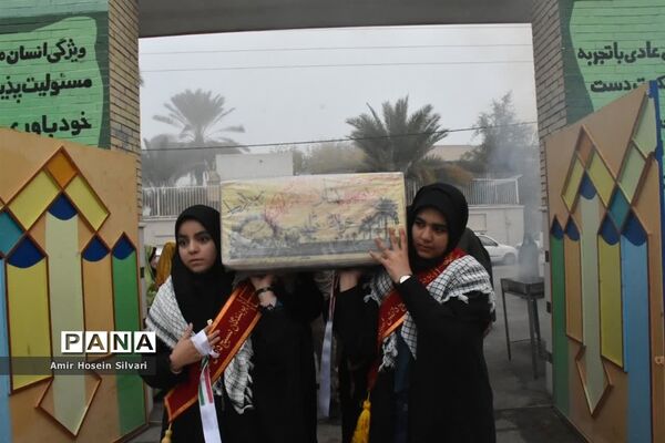 میهمانی شهید گمنام در مدارس جهرم