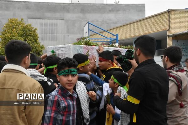 میهمانی شهید گمنام در مدارس جهرم