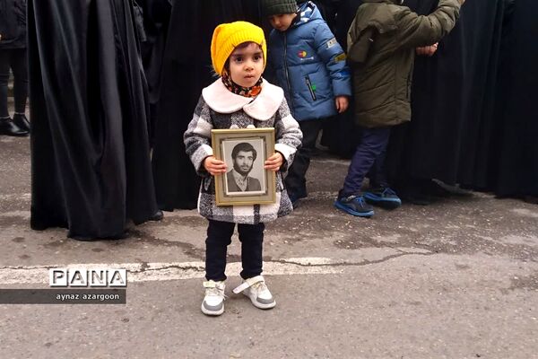 آیین استقبال و تشییع شهید گمنام در قائمشهر