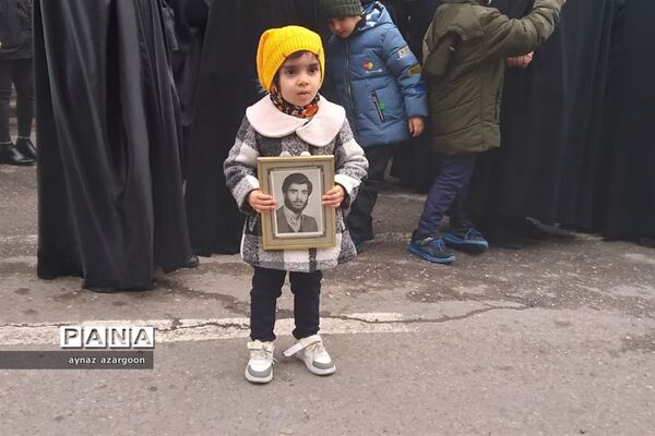 آیین استقبال و تشییع شهید گمنام در قائمشهر