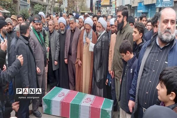 آیین استقبال و تشییع شهید گمنام در قائمشهر