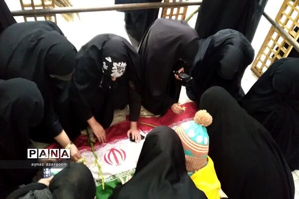 آیین استقبال و تشییع شهید گمنام در قائمشهر