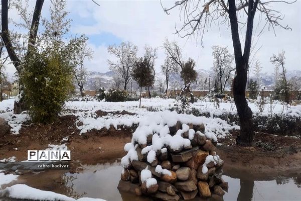 روز برفی در آباده