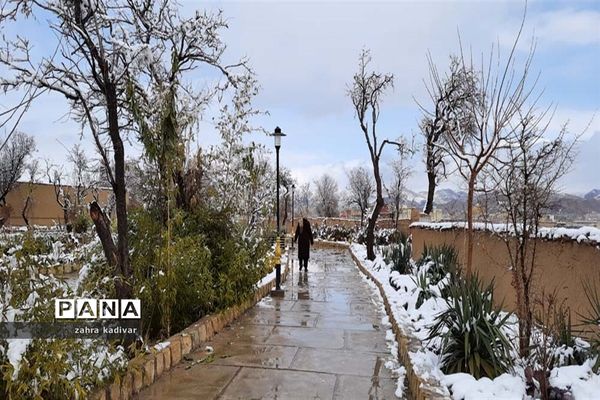 روز برفی در آباده