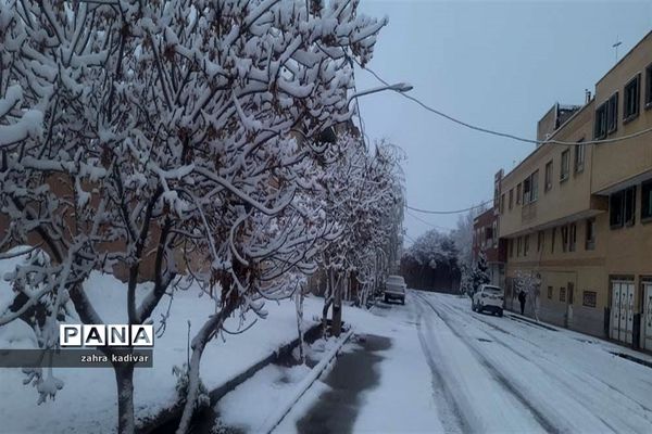 روز برفی در آباده