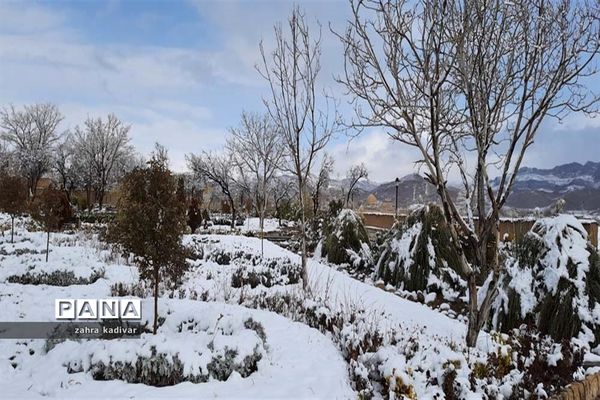 روز برفی در آباده