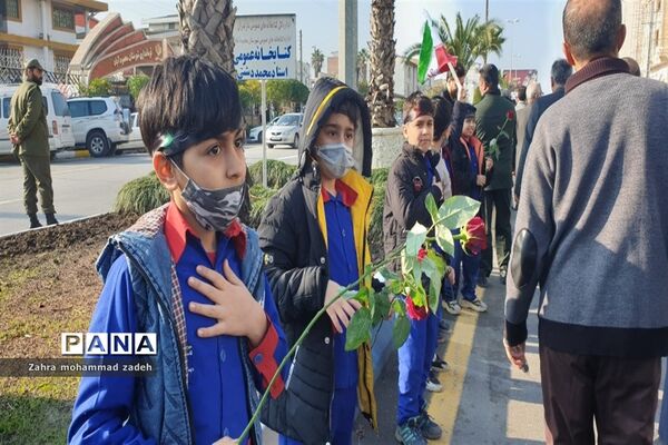 مراسم تشییع باشکوه پیکر مطهر شهید گمنام