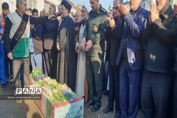 مراسم تشییع باشکوه پیکر مطهر شهید گمنام