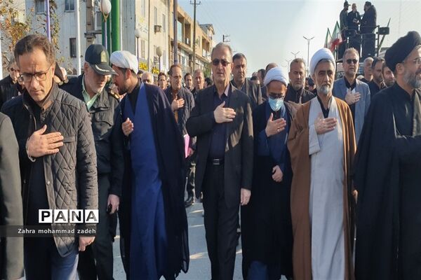 مراسم تشییع باشکوه پیکر مطهر شهید گمنام