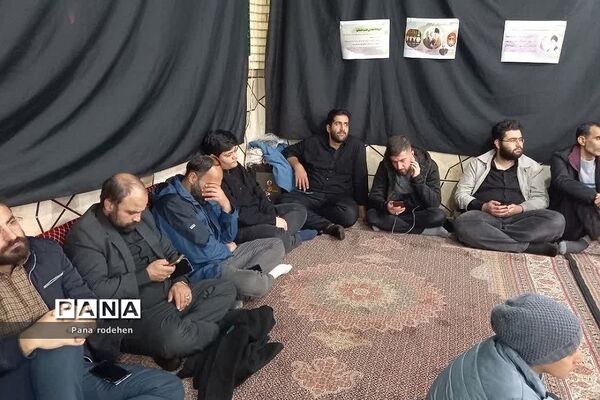 تشییع شهید گمنام در مسجد انصارالحسین رودهن