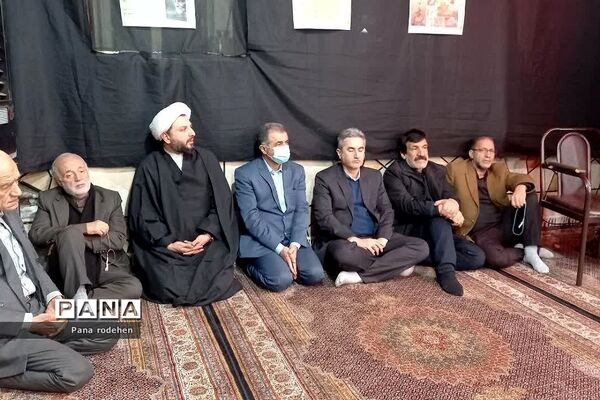 تشییع شهید گمنام در مسجد انصارالحسین رودهن